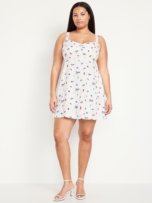 Image number 6 showing, Fit & Flare Crepe Floral Mini Dress