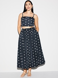 The Occasion by Old Navy High-Waisted Taffeta Midi Skirt