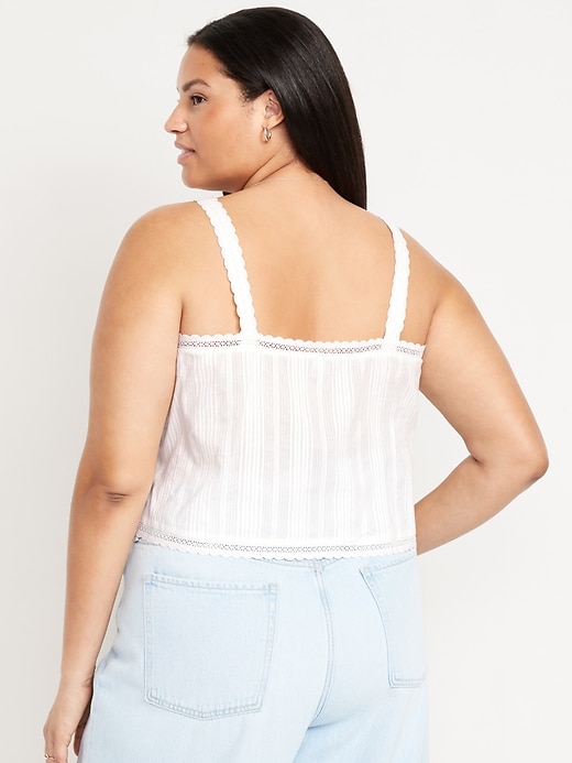 Image number 8 showing, Sleeveless Textured-Dobby Top
