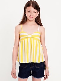Image number 1 showing, Sleeveless Pucker Tank Top for Girls