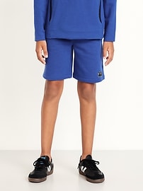 Image number 1 showing, Fleece Jogger Shorts for Boys (At Knee)