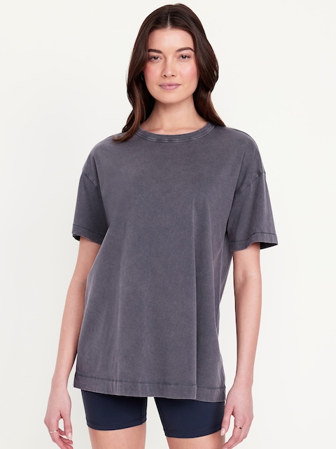 Oversized EveryWear Tunic T-Shirt - Volcanic Glass