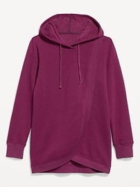 Image number 2 showing, Maternity Cross-Front Nursing Pullover Hoodie