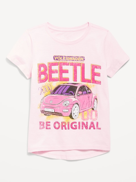Volkswagen™ Beetle Graphic T-Shirt for Girls - Oleander