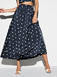 The Occasion by Old Navy High-Waisted Taffeta Midi Skirt