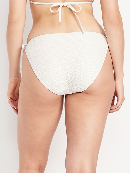 Image number 6 showing, Crochet String Bikini Swim Bottoms