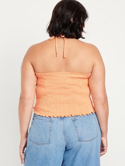 Image number 8 showing, Sleeveless Smocked Crop Top