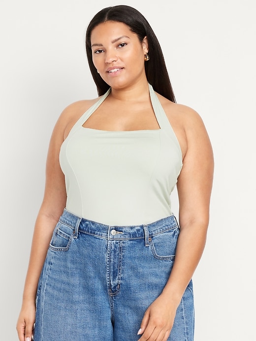 Image number 6 showing, Double-Layer Halter Top
