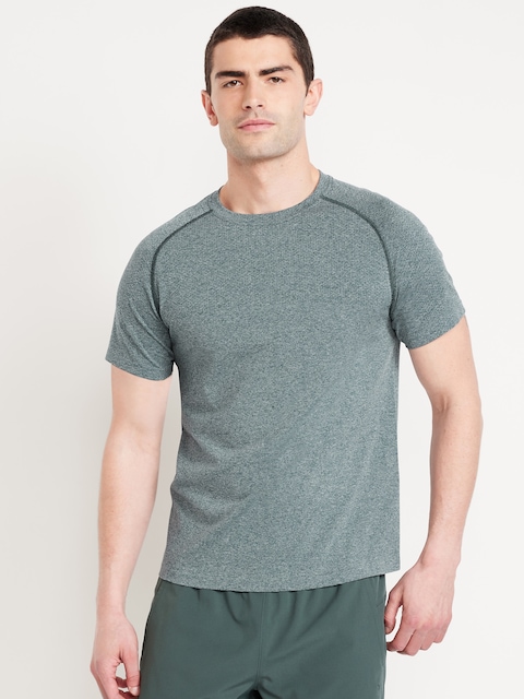 Slim Fit Seamless T-Shirt - Pale Slate