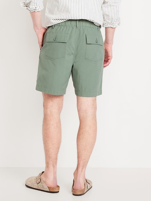 Image number 2 showing, Crepe Workwear Shorts -- 7-inch inseam