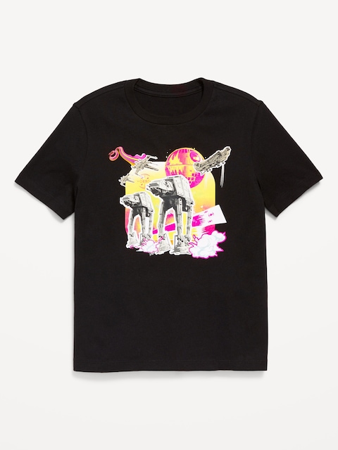 Star Wars™ Gender-Neutral Graphic T-Shirt for Kids - At-At (Black)