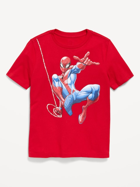 Marvel™ Spider-Man Gender-Neutral Graphic T-Shirt for Kids - Robbie Red