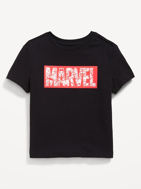Marvel™ Unisex Graphic T-Shirt for Toddler - Black Jack