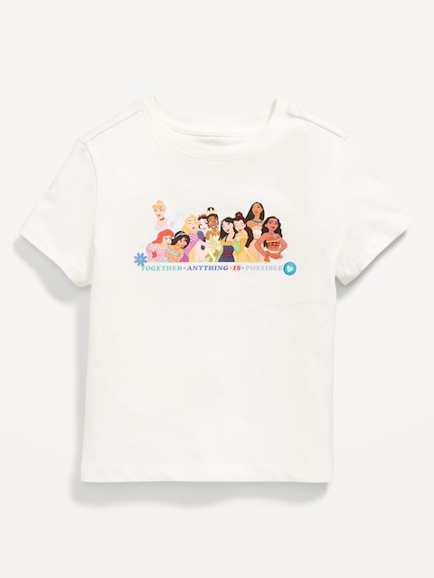 Disney© Princesses Graphic T-Shirt for Toddler Girls - Sea Salt