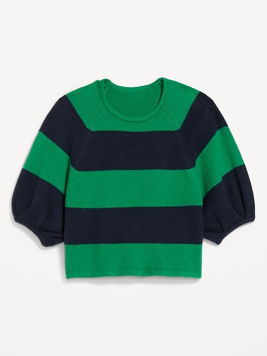 Image number 4 showing, SoSoft Cropped Puff-Sleeve Sweater