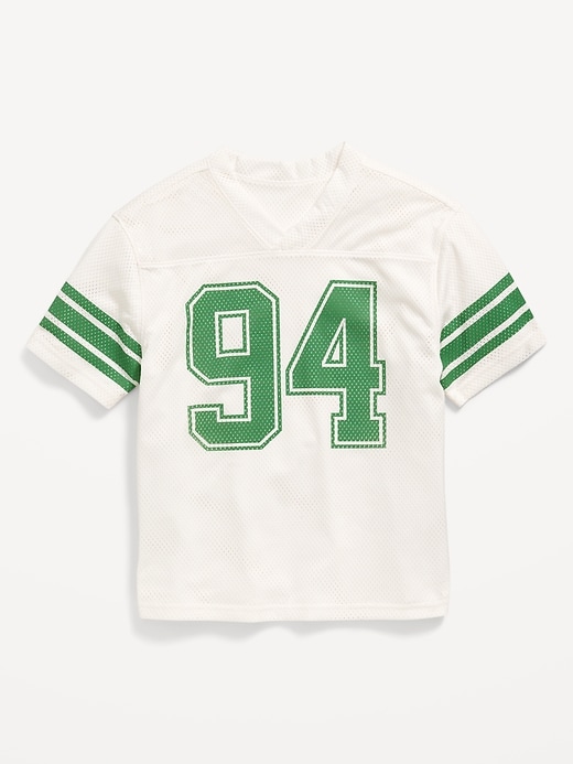 Image number 2 showing, Oversized Boxy Mesh Graphic T-Shirt for Boys