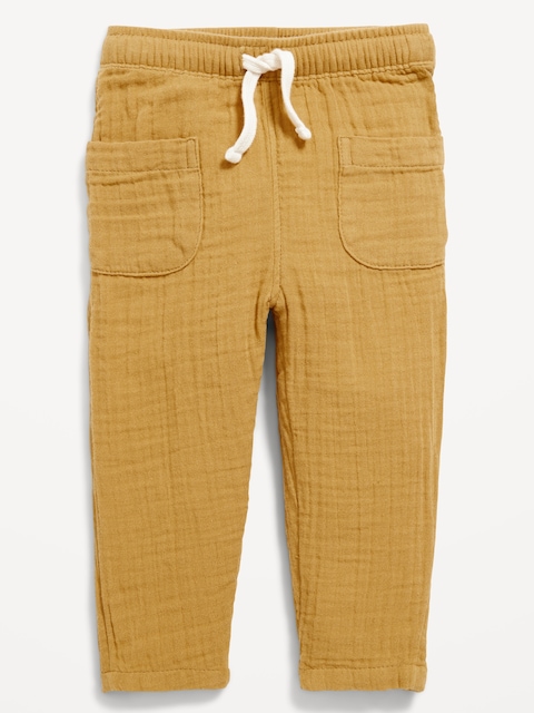 Double-Weave Pants for Baby - Celandine