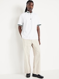 Image number 3 showing, Mock-Neck Pique Quarter Zip