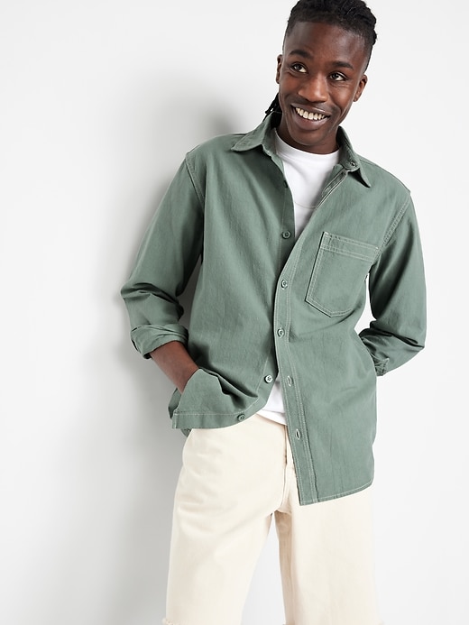 Image number 3 showing, Contrast Stitch Workwear Shirt