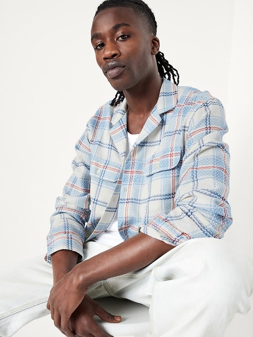 Image number 3 showing, Lightweight Plaid Pocket Shirt