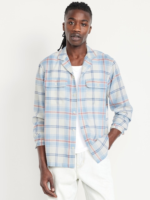 Lightweight Plaid Pocket Shirt - Neutral Plaid