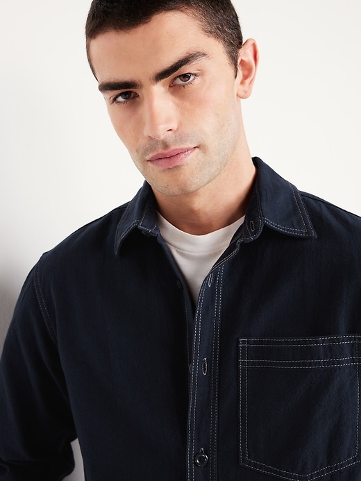 Image number 3 showing, Contrast Stitch Workwear Shirt