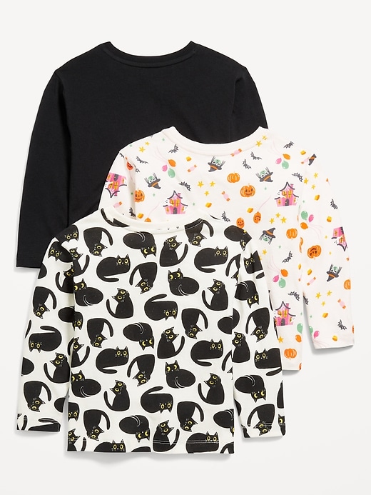Image number 2 showing, Long-Sleeve T-Shirt 3-Pack for Toddler Girls