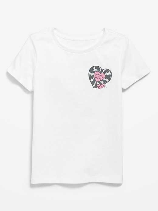Image number 1 showing, Short-Sleeve Graphic T-Shirt for Girls