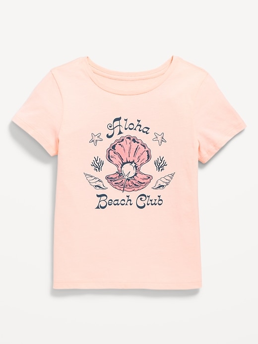 Image number 1 showing, Short-Sleeve Graphic T-Shirt for Girls