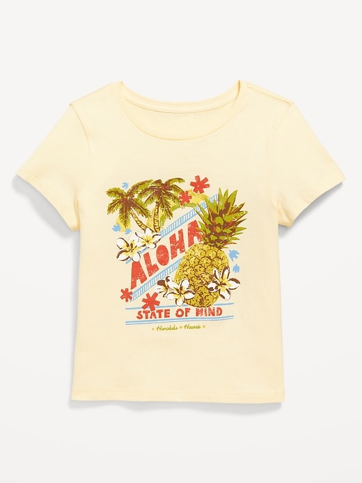 Image number 1 showing, Short-Sleeve Graphic T-Shirt for Girls
