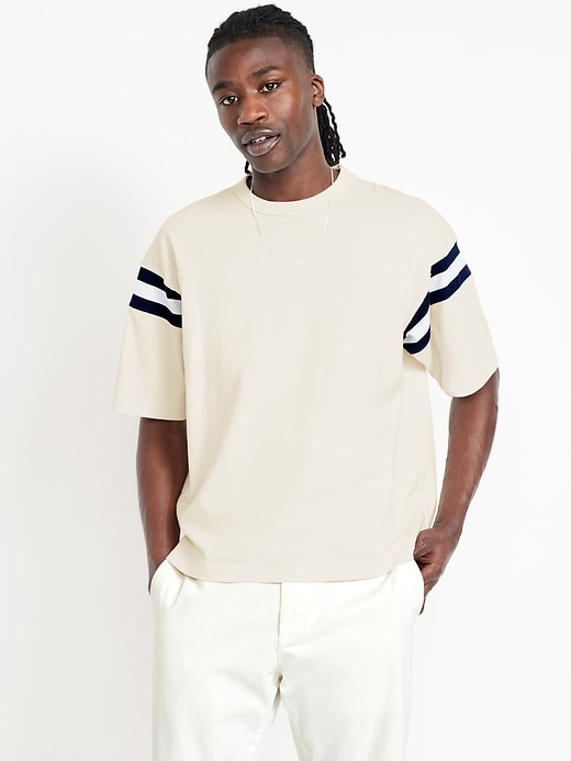Image number 1 showing, Heavyweight Football-Style T-Shirt