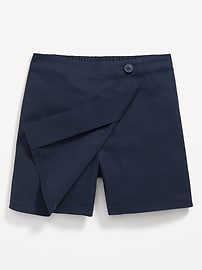 Image number 4 showing, School Uniform Wrap-Front Skort for Girls