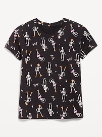 Image number 1 showing, Printed Softest Short-Sleeve T-Shirt for Girls