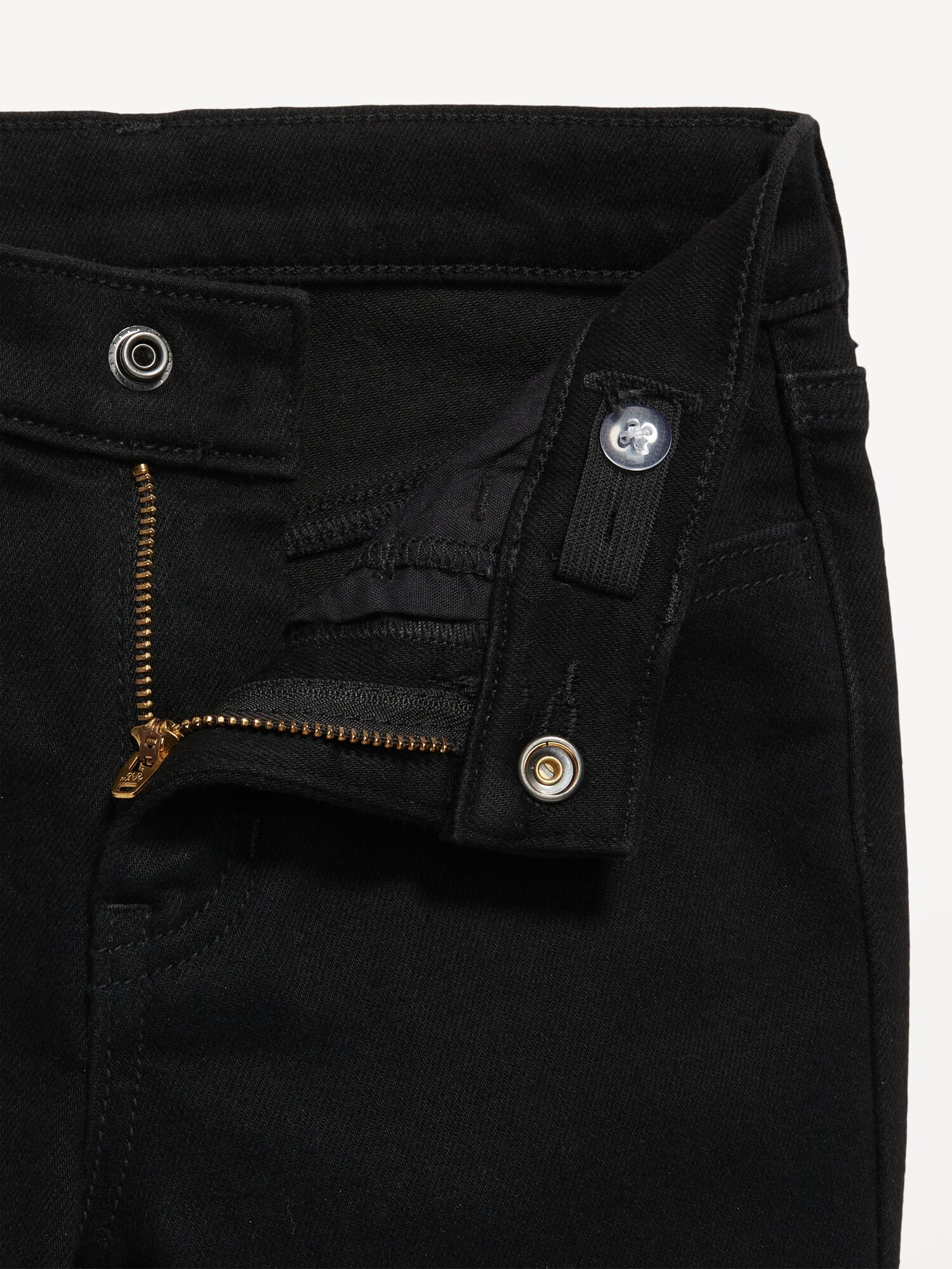 Джинсы Old Navy High-Waisted Rockstar 360° Stretch Jeggings для девочек, цвет: Чёрный варёный — фото 3