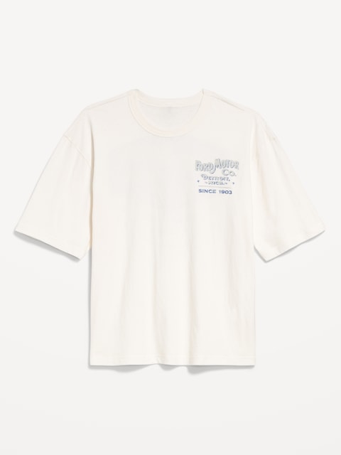 Ford Motor Co.™ Cropped T-Shirt - Ford Motor Co (White)