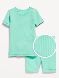 Image number 1 showing, Snug-Fit Ribbed Pajama Set for Toddler & Baby