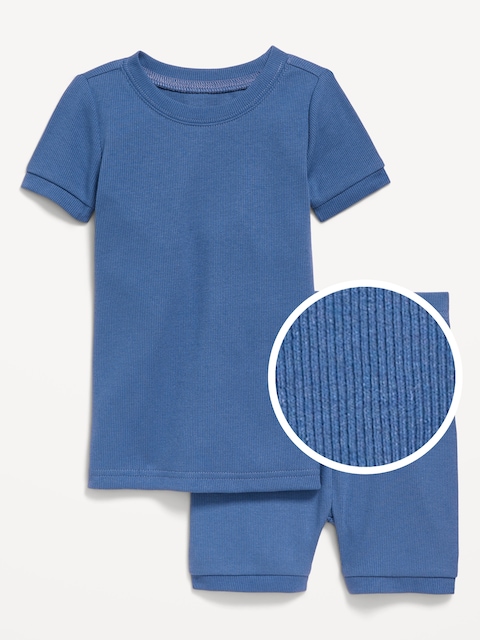Snug-Fit Ribbed Pajama Set for Toddler & Baby - South Wind