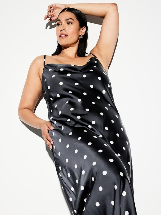 Image number 3 showing, The Occasion by Old Navy Satin Cowl Maxi Dress