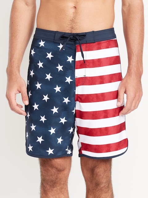 Novelty Board Shorts -- 8-inch inseam - Flag