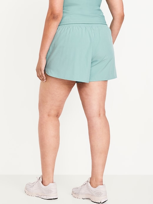 Image number 8 showing, Extra High-Waisted Crinkle Run Shorts -- 3-inch inseam