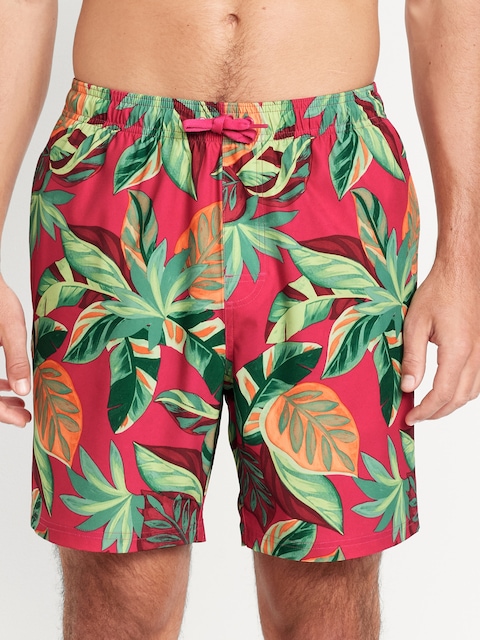 Printed Swim Trunks -- 7-inch inseam