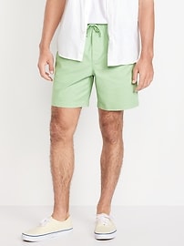 Image number 1 showing, Twill Jogger Shorts -- 7-inch inseam