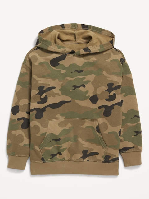 Favorite Fleece Oversized Pullover Hoodie for Boys - Classic Camo