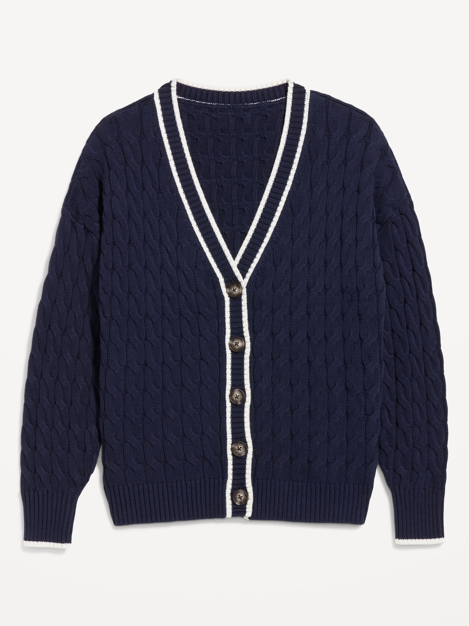 Slouchy Cable-Knit Cardigan Sweater | Old Navy
