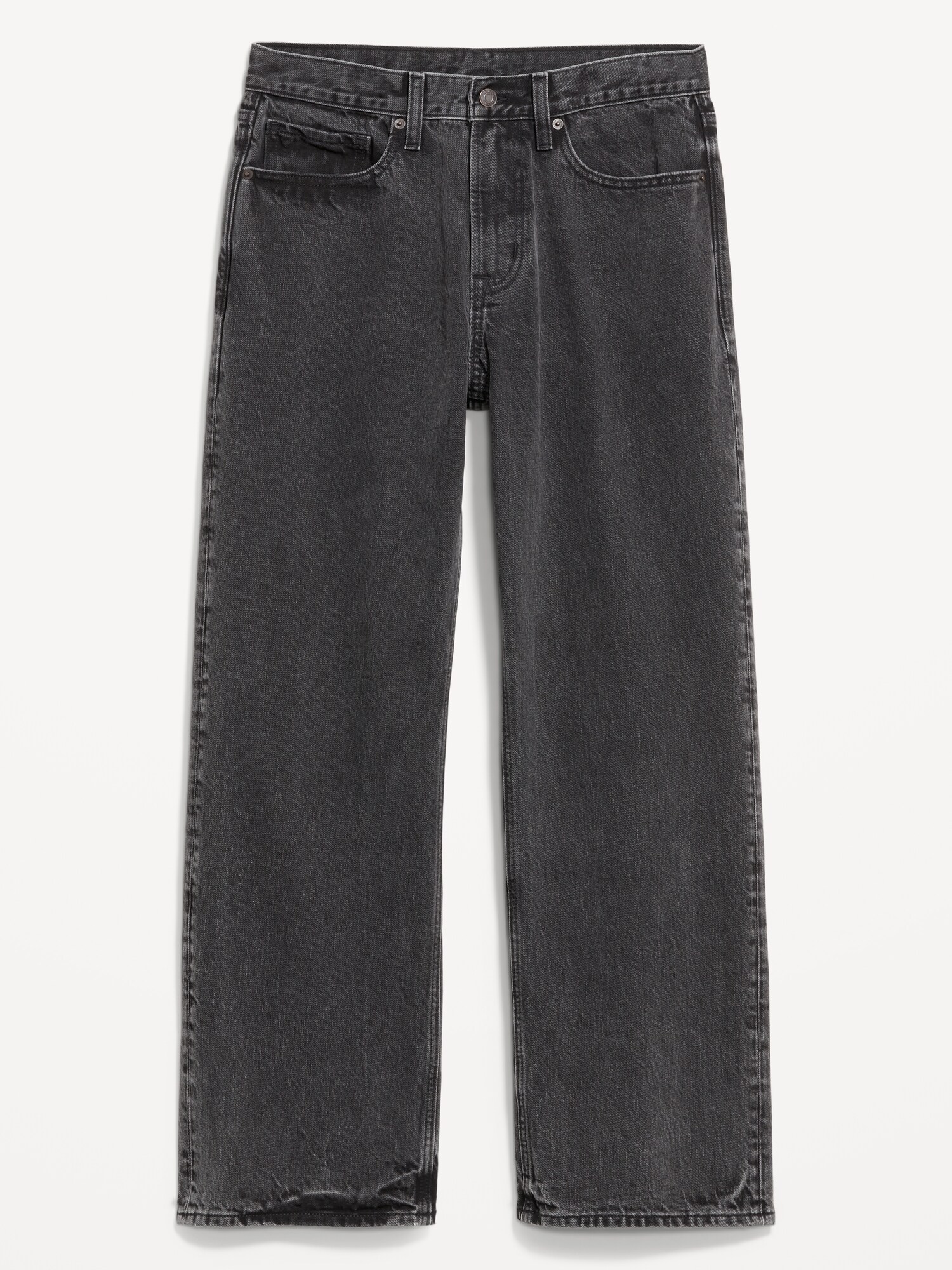 Мужские джинсы Old Navy 90's Baggy, цвет: Чёрный варёный — фото 4