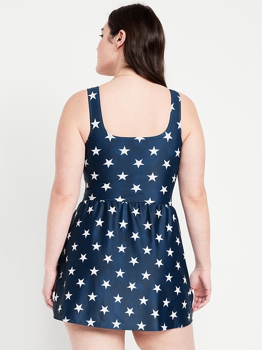 Image number 6 showing, Matte Side-Tie Swim Dress