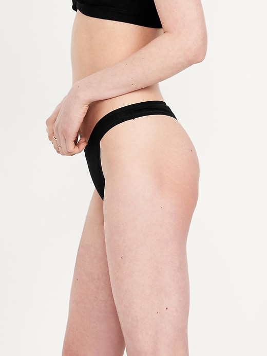 Image number 3 showing, 6-Pack Low-Rise Everyday Cotton Thong
