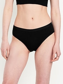 Image number 2 showing, High-Waisted Everyday Cotton Underwear 6-Pack