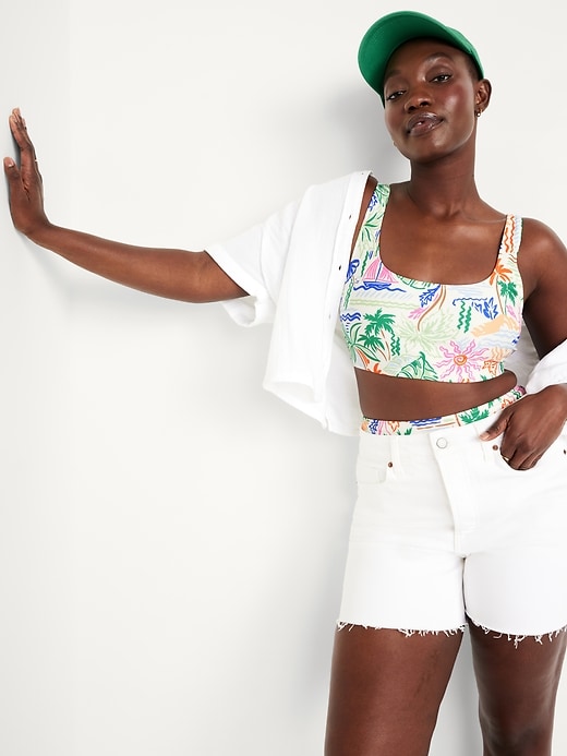 Image number 3 showing, Matte Scoop-Neck Bikini Swim Top