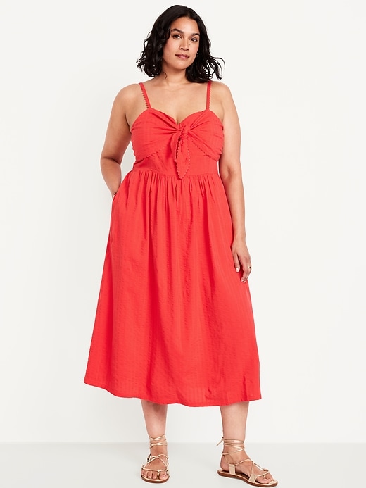 Image number 7 showing, Fit & Flare Sleeveless Seersucker Midi Dress